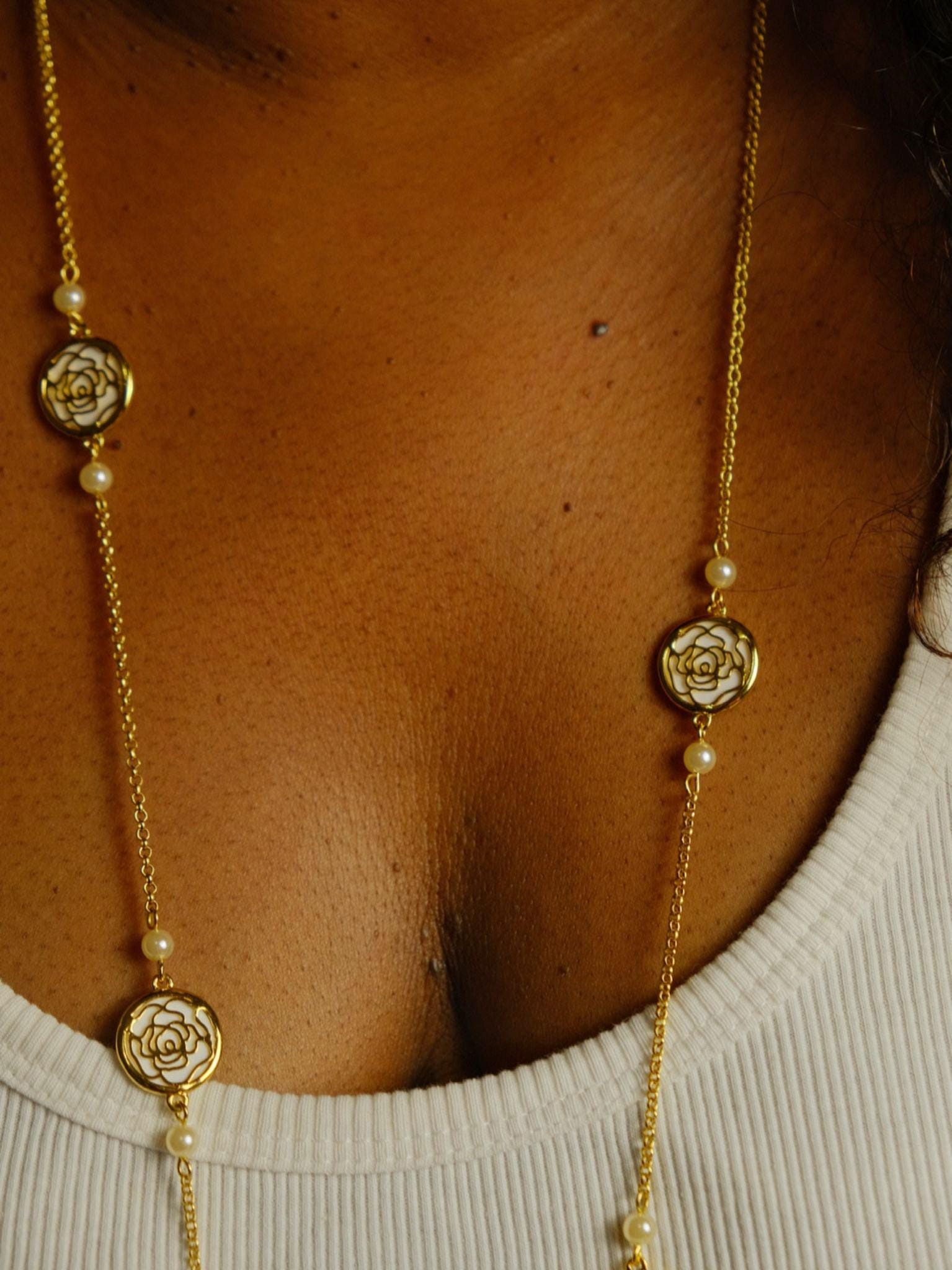 Ensemble Boucle d'oreille + sautoir Clara