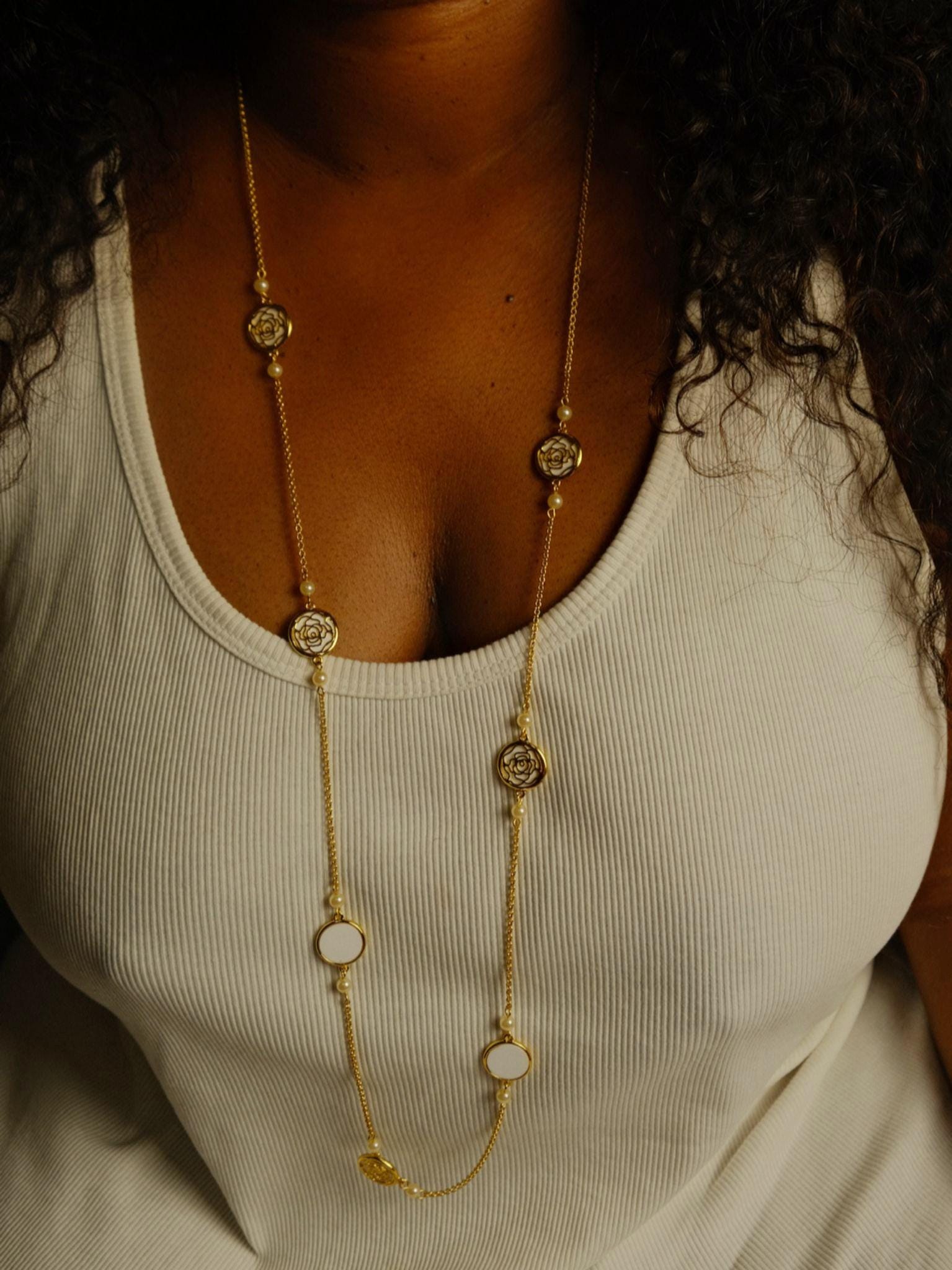 Ensemble Boucle d'oreille + sautoir Clara