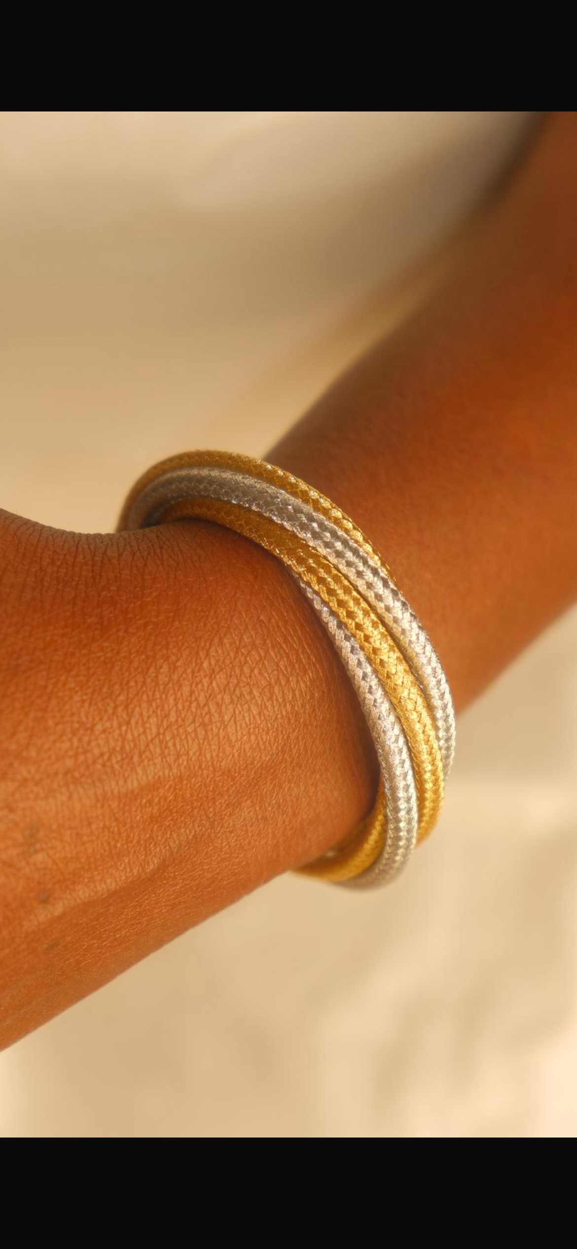 Parure « Fusion Métallique » – Collier, Bracelet & Bague