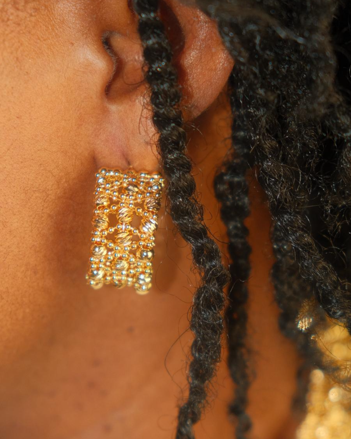 Parure « Prestige Doré » – Collier, Bracelet, Bague & Boucles d’oreilles
