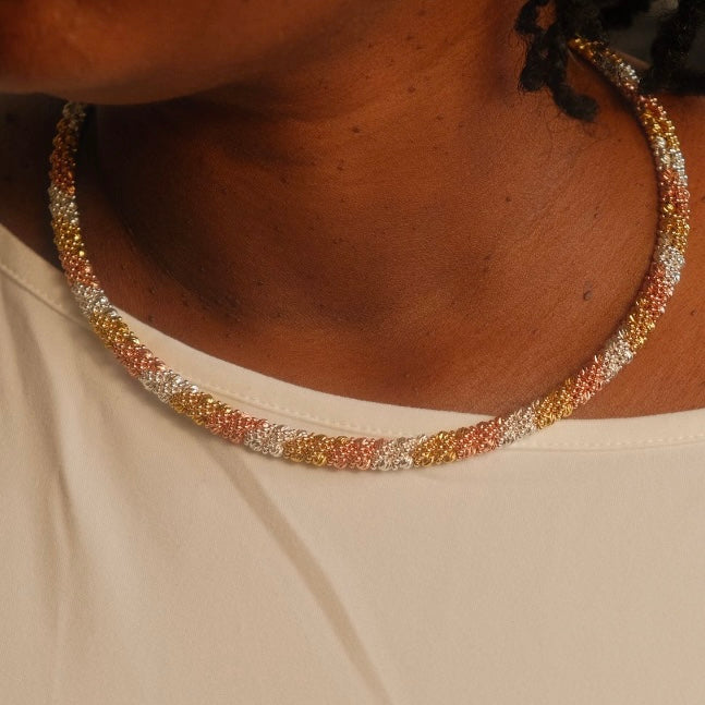 Parure « Trilogie Lumière » – Collier, Bracelet & Bague