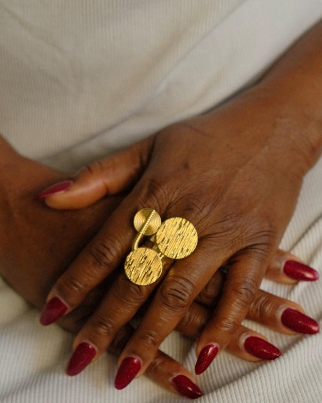 Ensemble Boucles d'oreilles et Bague ajustable