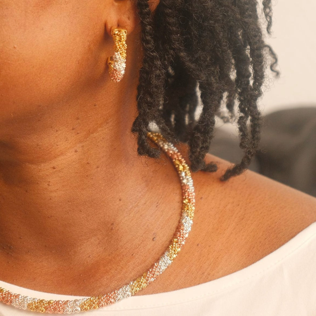Parure « Trilogie Lumière » – Collier, Bracelet & Bague