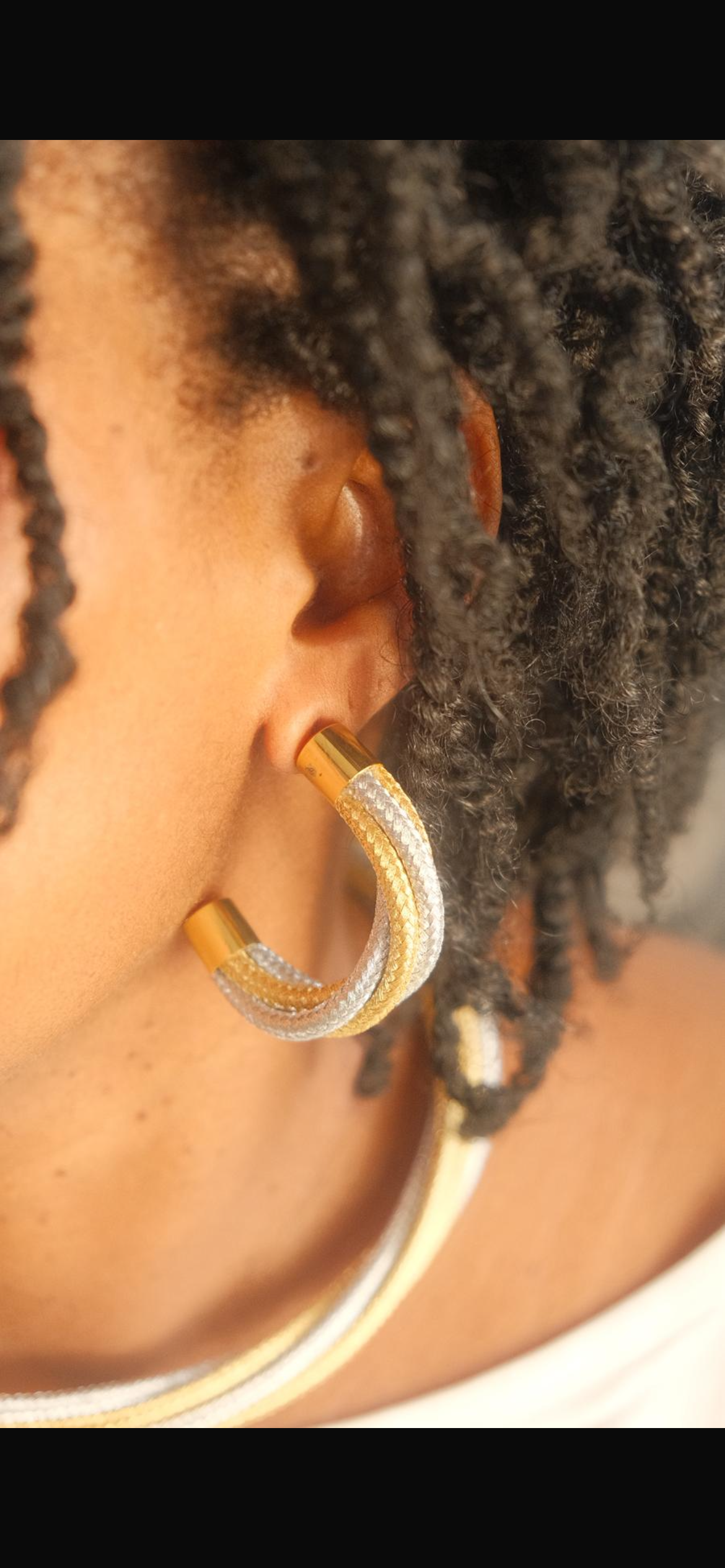 Parure « Fusion Métallique » – Collier, Bracelet & Bague