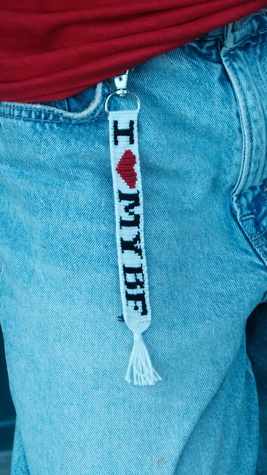 Porte clés « I LOVE MY BF »