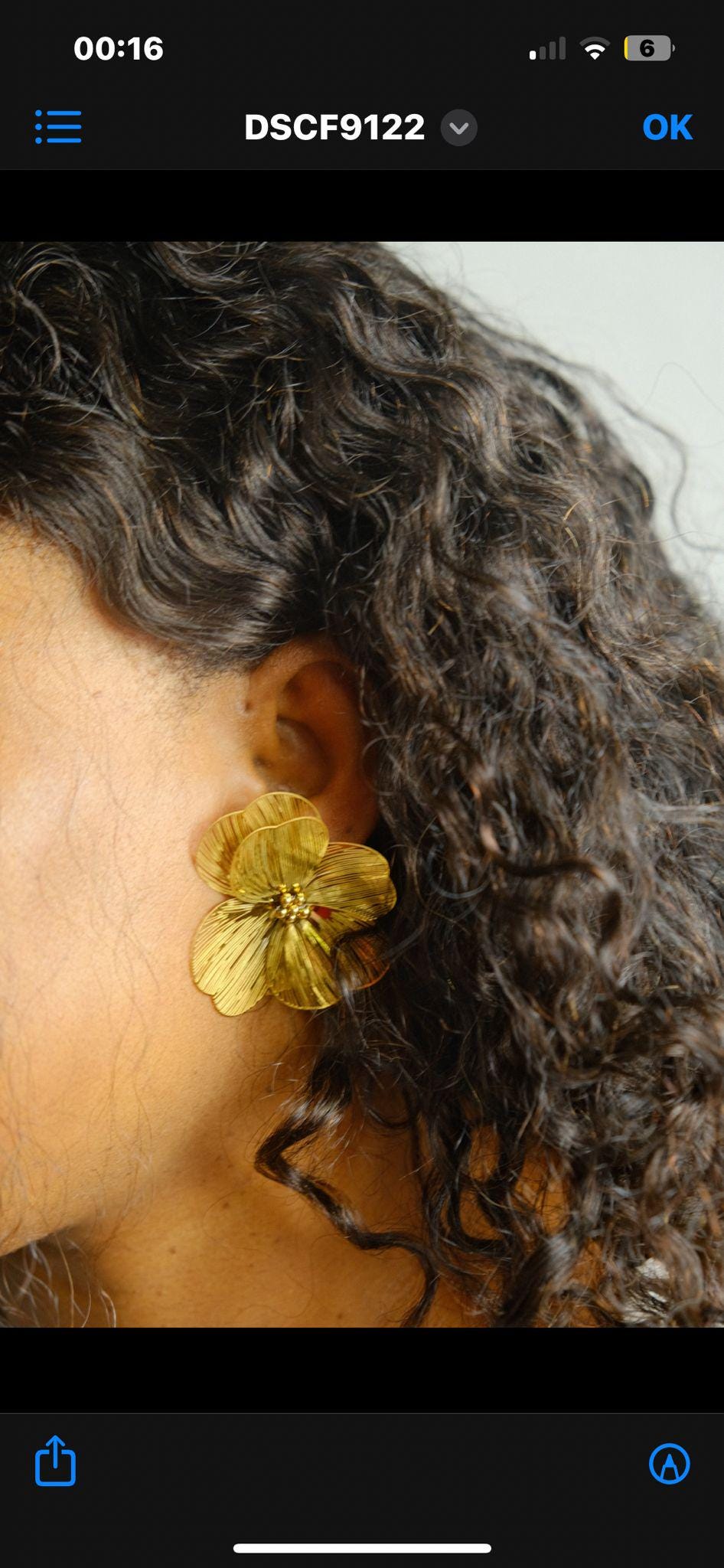 Boucle  d'oreille Orélia