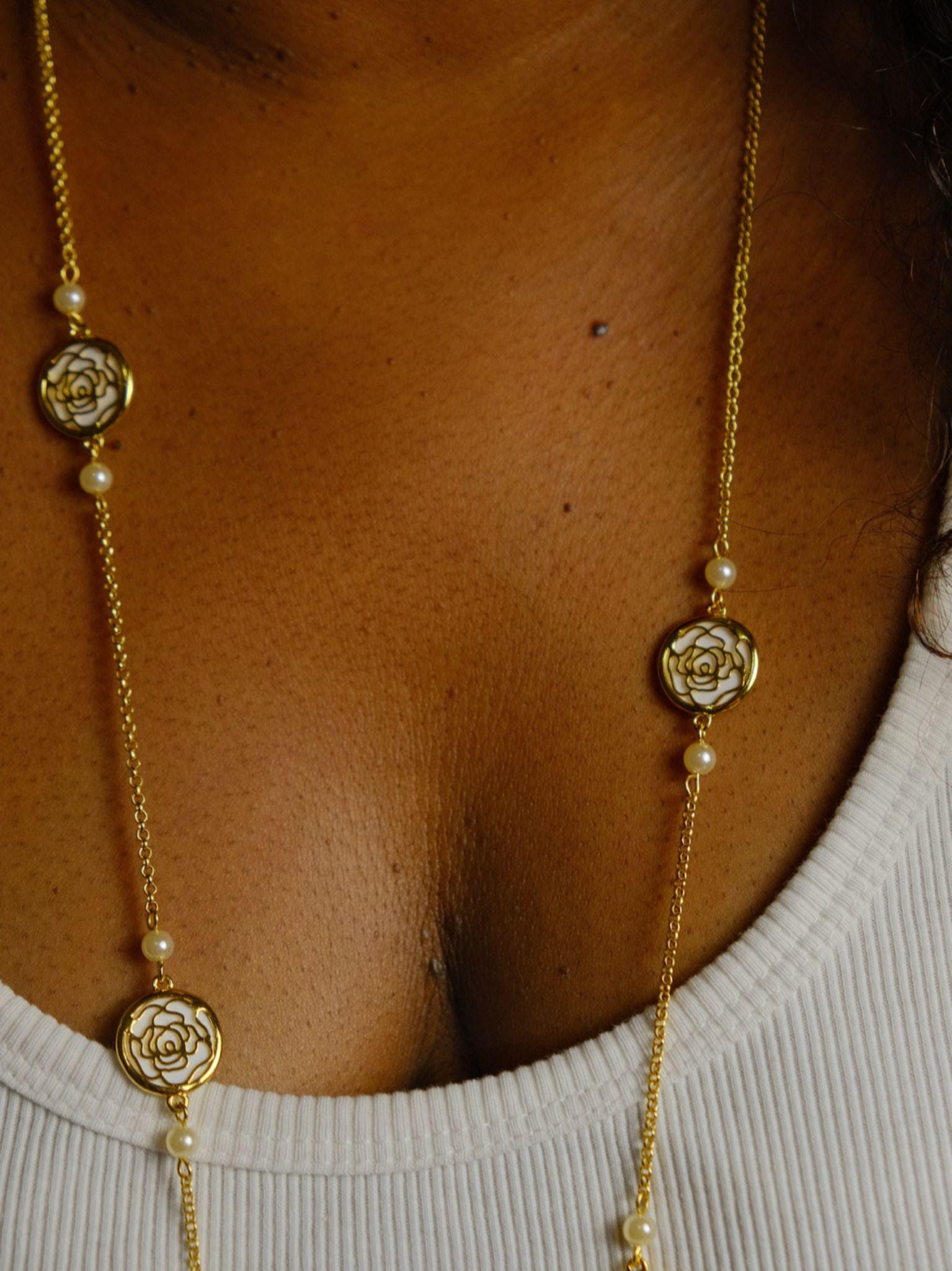 Ensemble Boucle d'oreille + sautoir Clara